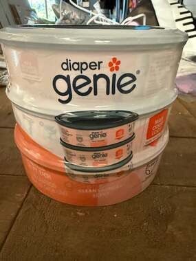 Diaper Genie Clean Laundry Scent Diaper Pail Refills, 3-Pack